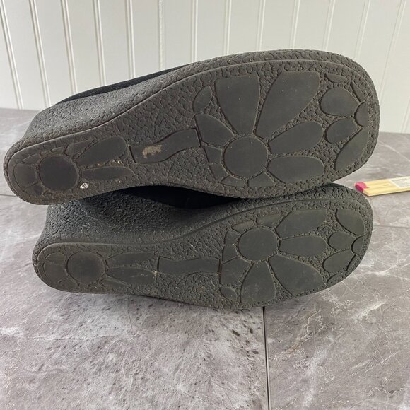 Soho Lab by Skechers Boots Womens 9 Y2K Black Suede Leather Knee High Wedge - Picture 11 of 12